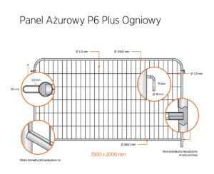 panel azurowy p6 plus ogniowy
